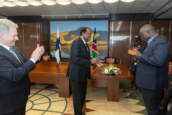 President Niinist&ouml; Visited South Africa and Namibia; Talked Security, Geopolitics and Football