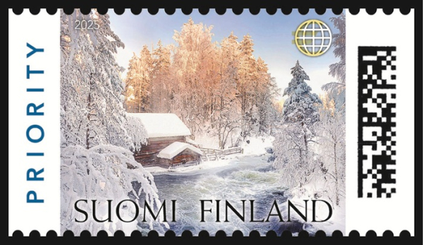Winter Rapids voted Posti´s most beautiful stamp in 2025 Winter Rapids voted Posti´s most beautiful stamp in 2025